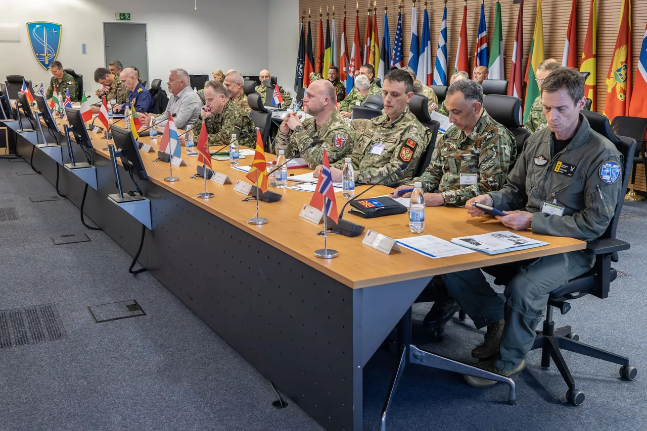 NATO Military Committee during briefings at Allied Air Command (AIRCOM) headquarters