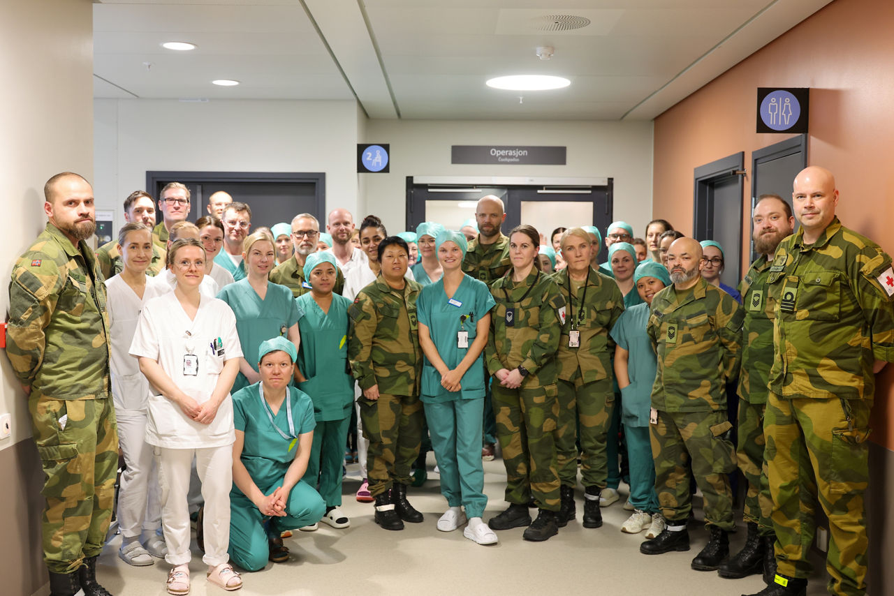 Medical personnel from the Norwegian Armed Forces Medical Services assisted in the treatment of real patients at the University Hospital of North Norway (UNN) in Narvik during Exercise Cold Response.