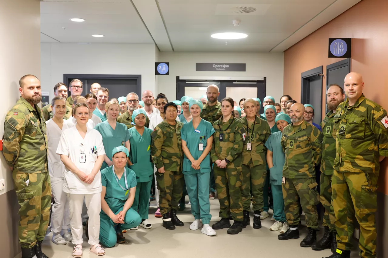 Medical personnel from the Norwegian Armed Forces Medical Services assisted in the treatment of real patients at the University Hospital of North Norway (UNN) in Narvik during Exercise Cold Response.