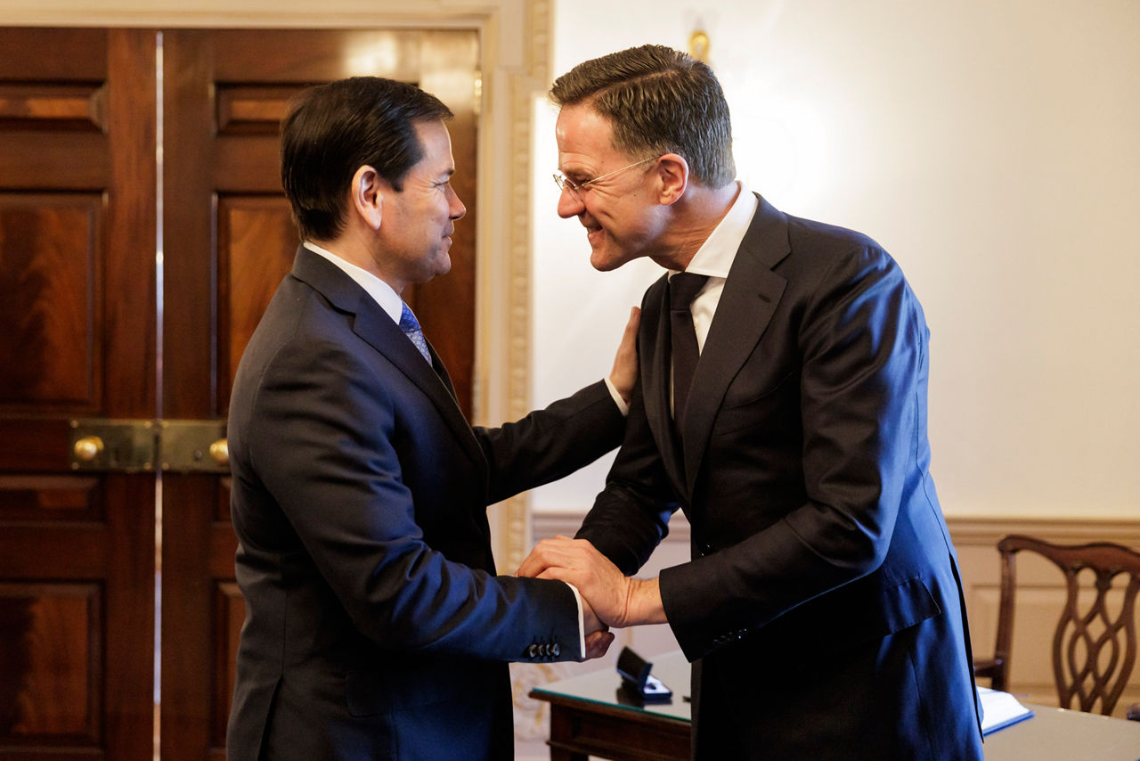 NATO Secretary General Mark Rutte meets with Marco Rubio, U.S. Secretary of State