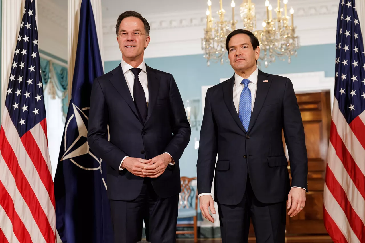NATO Secretary General Mark Rutte meets with Marco Rubio, U.S. Secretary of State