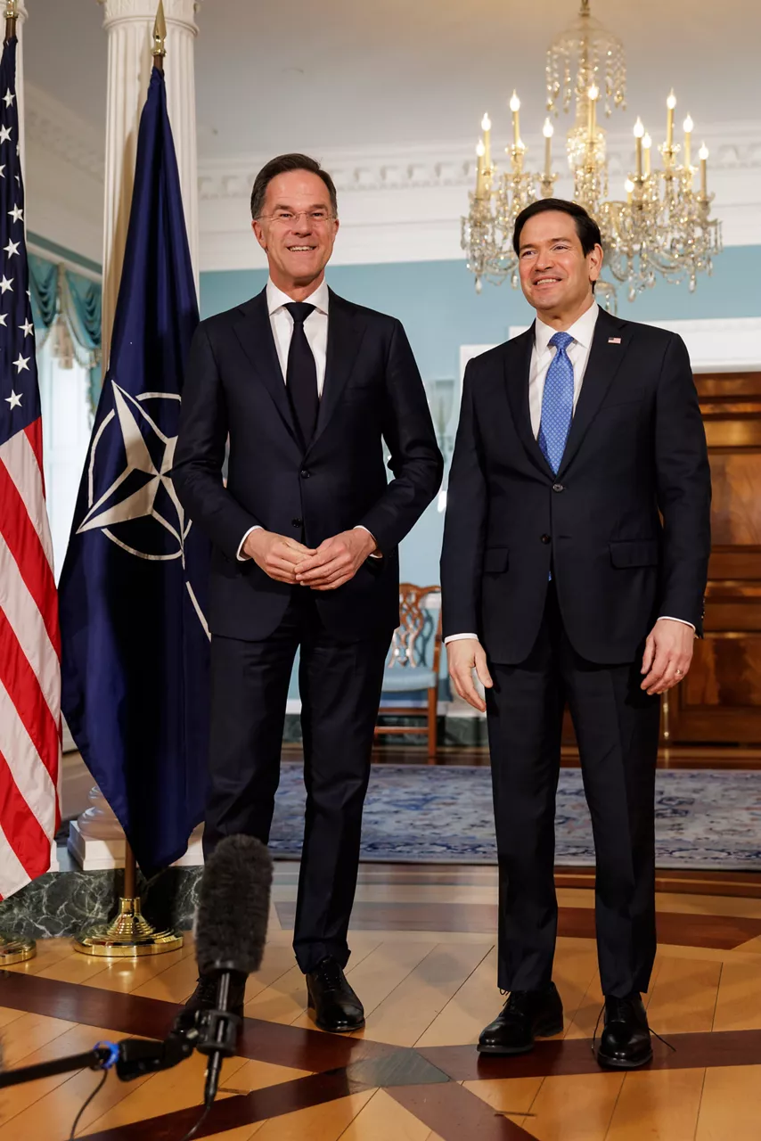 NATO Secretary General Mark Rutte meets with Marco Rubio, U.S. Secretary of State