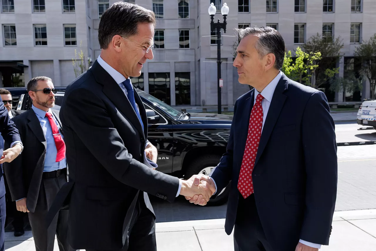 NATO Secretary General Mark Rutte and David Trulio, President and CEO of the Ronald Reagan Presidential Foundation and Institute
