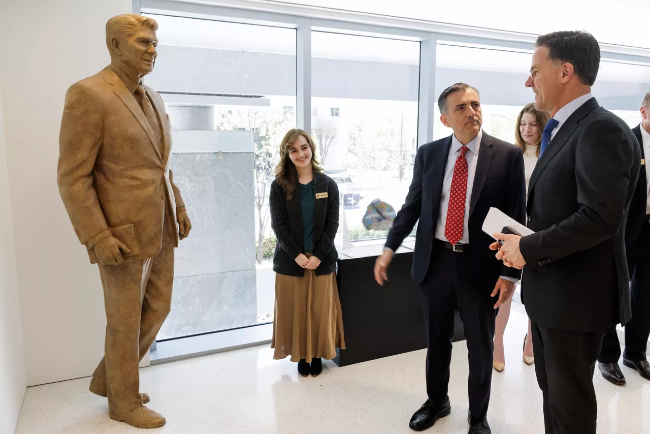 NATO Secretary General Mark Rutte and David Trulio, President and CEO of the Ronald Reagan Presidential Foundation and Institute
