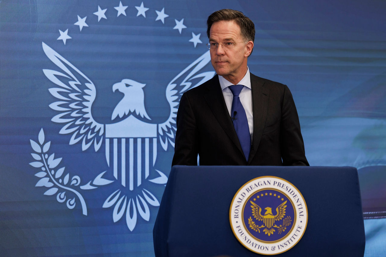 NATO Secretary General Mark Rutte speaks at the Reagan Institute’s Center for Peace Through Strength