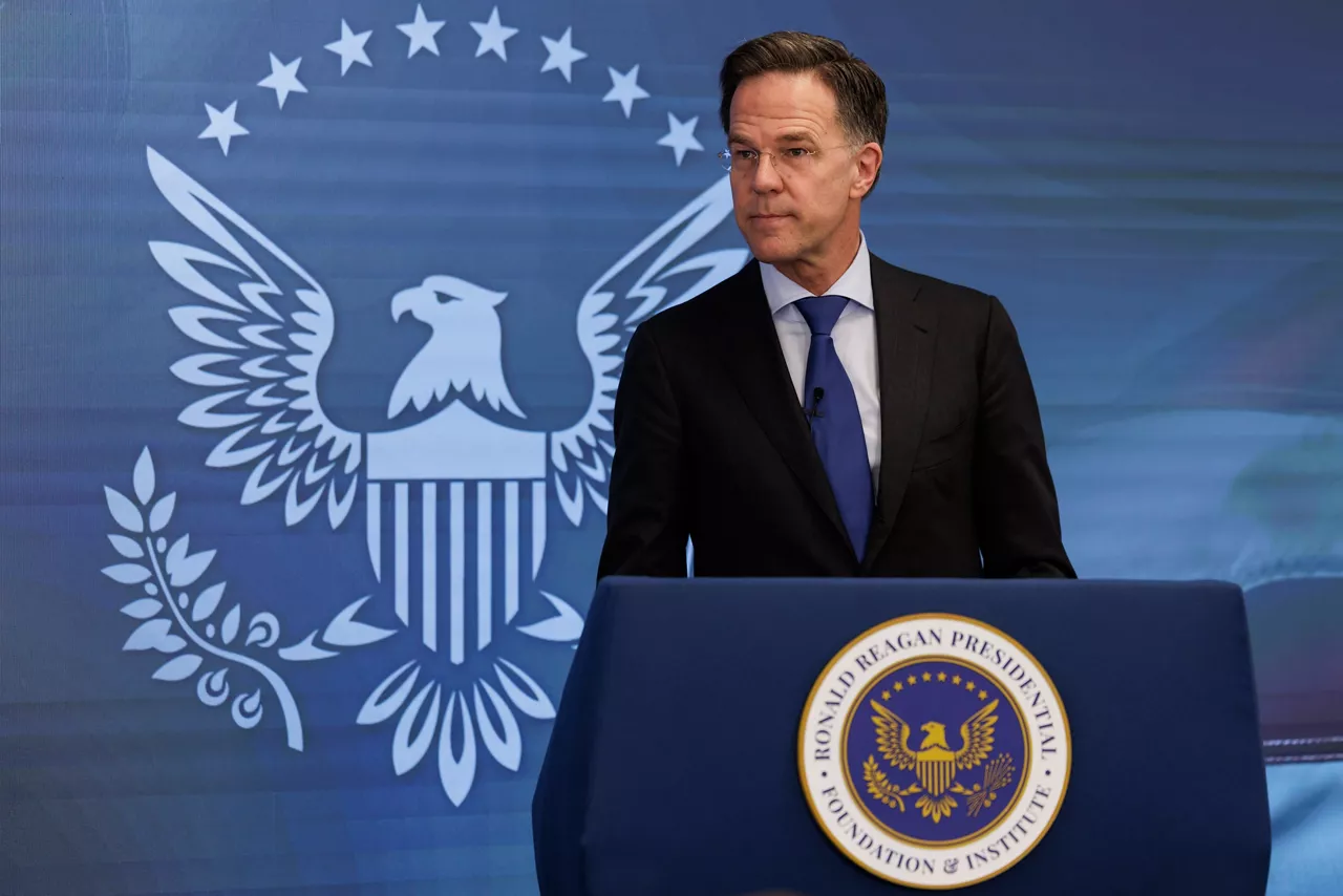 NATO Secretary General Mark Rutte speaks at the Reagan Institute’s Center for Peace Through Strength