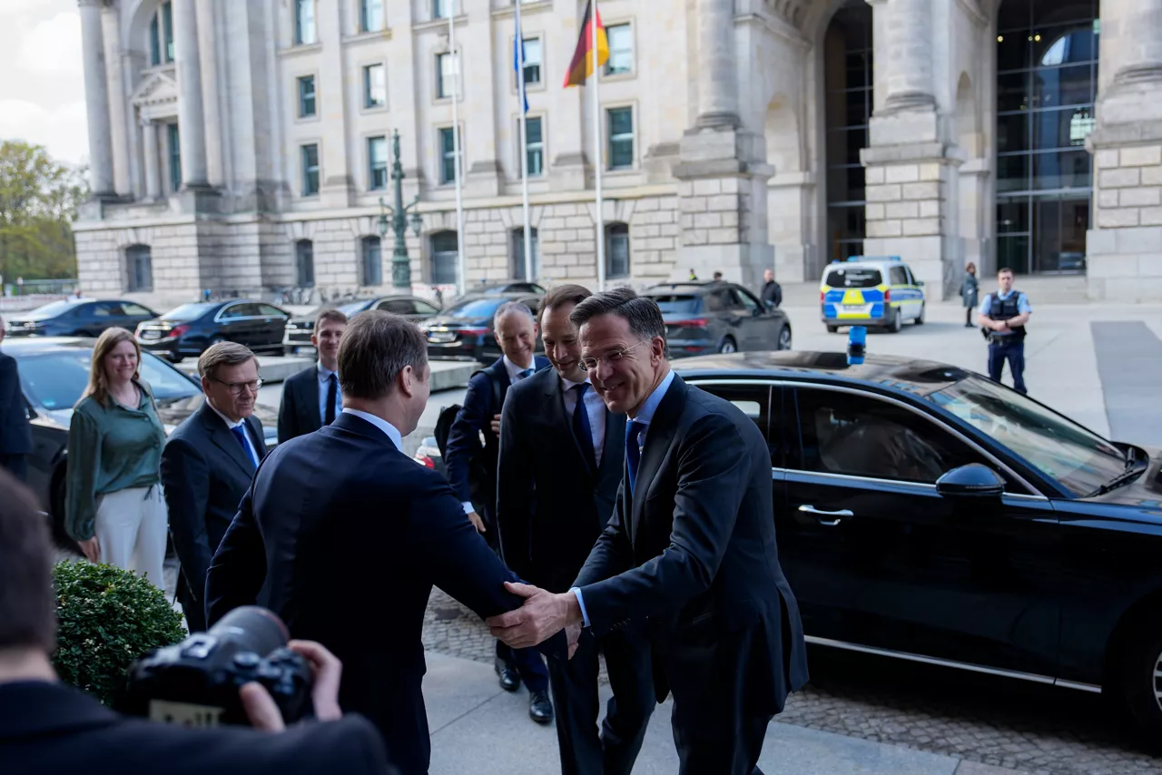 NATO Secretary General Mark Rutte meets with Johann Wadephul, Minister of Foreign Affairs of Germany