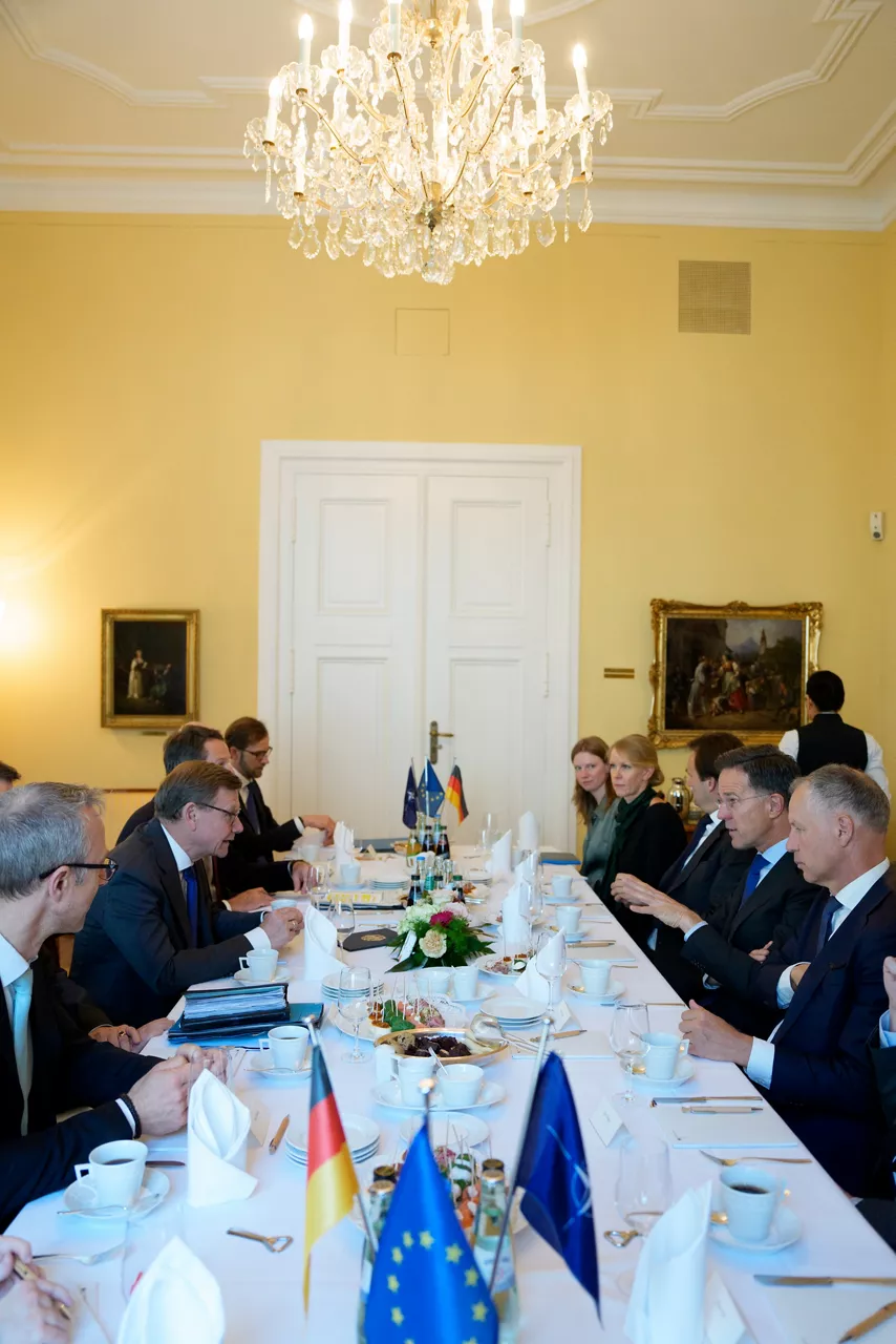 NATO Secretary General Mark Rutte meets with Johann Wadephul, Minister of Foreign Affairs of Germany