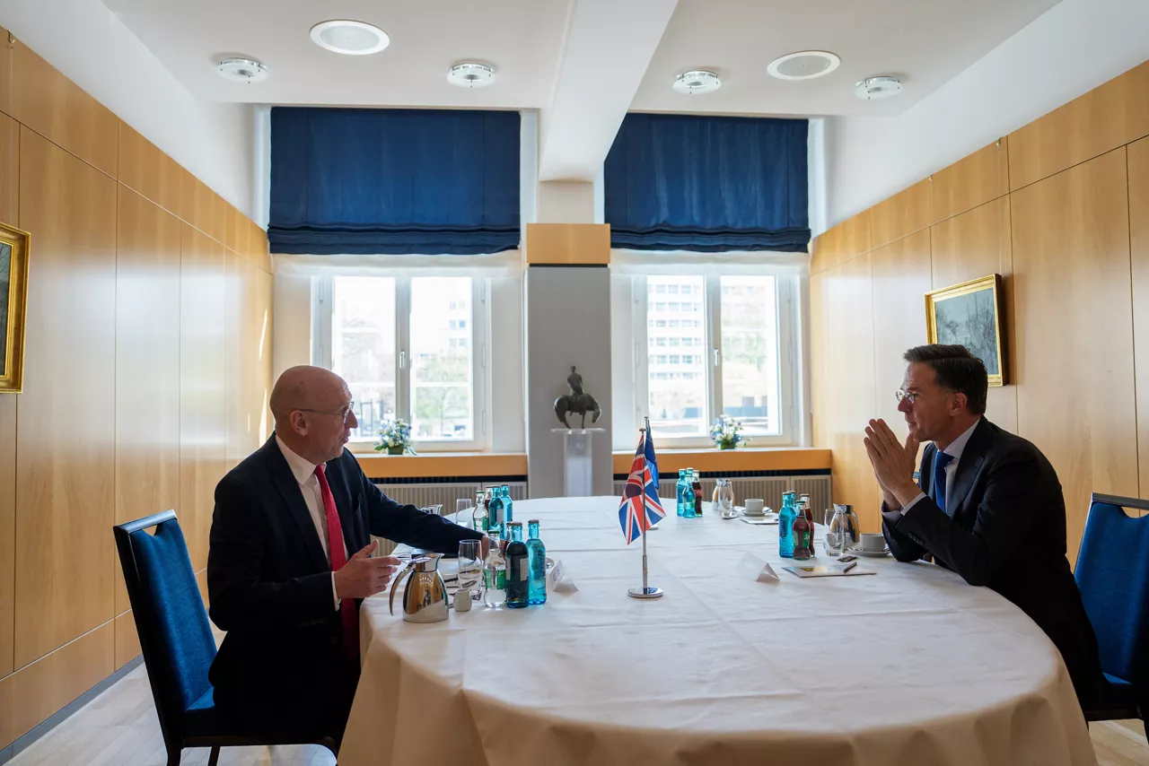 NATO Secretary General Mark Rutte meets with John Healey, Secretary of State for Defence of the United Kingdom