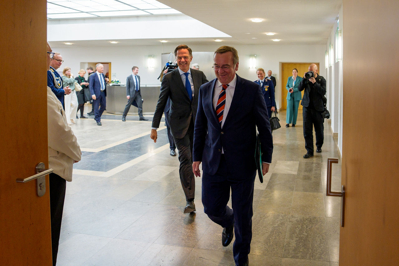 NATO Secretary General Mark Rutte meets with Boris Pistorius, Minister of Defence of Germany