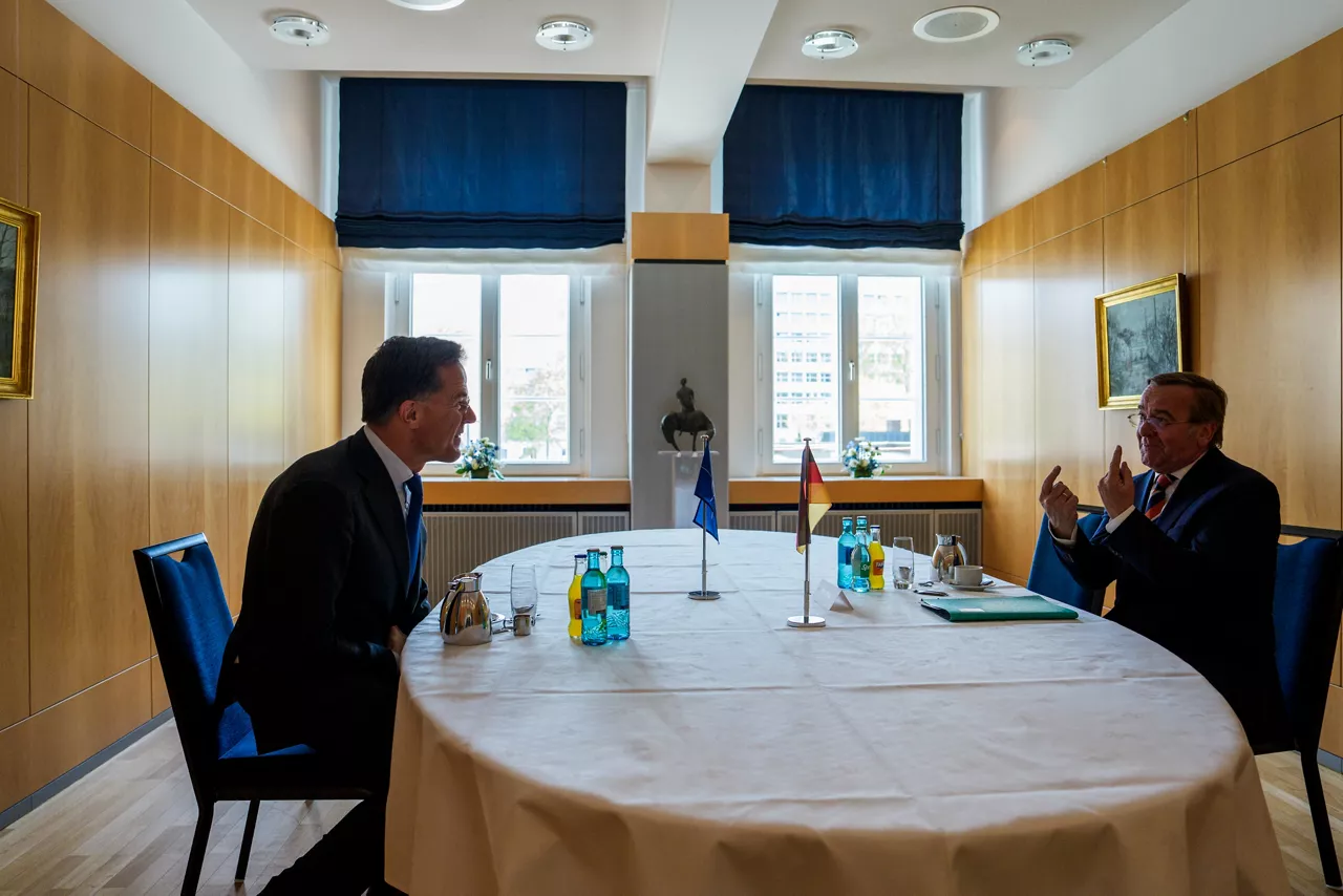 NATO Secretary General Mark Rutte meets with Boris Pistorius, Minister of Defence of Germany