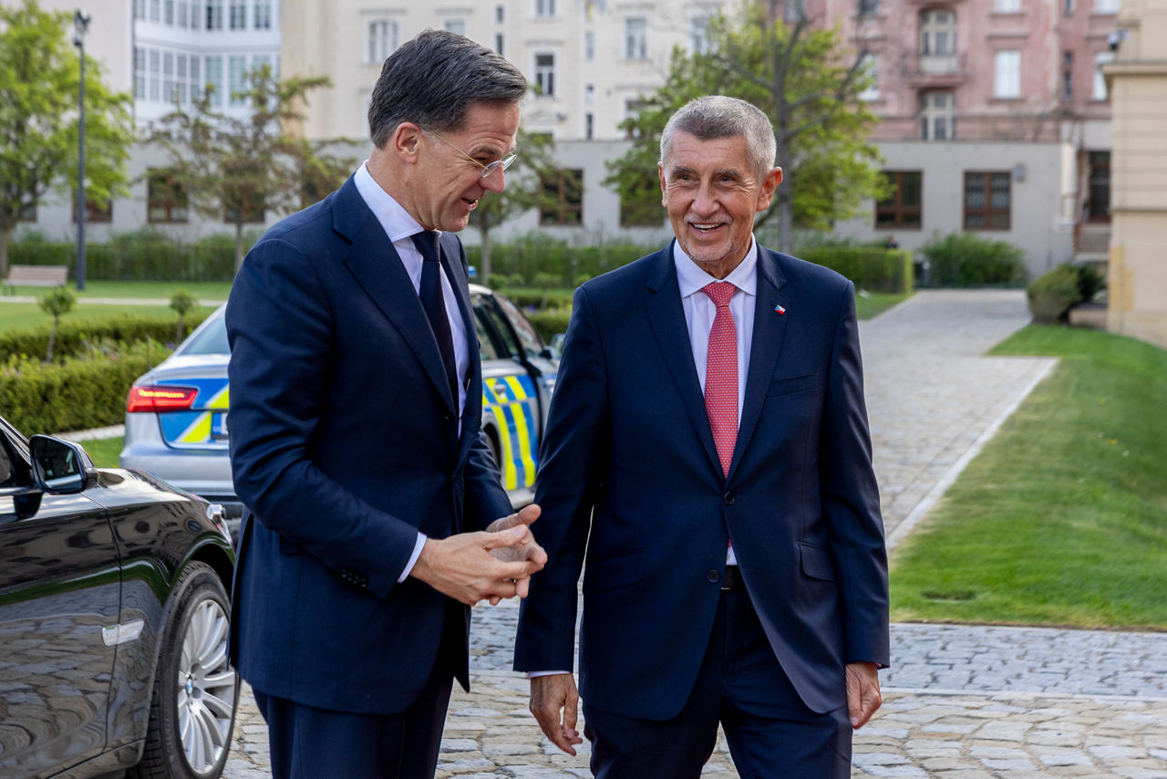 NATO Secretary General Mark Rutte meets with Andrej Babiš, Prime Minister of Czechia