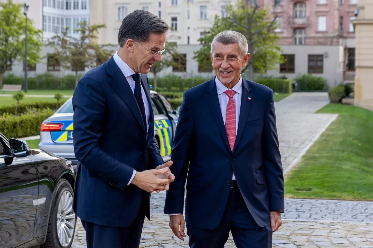 NATO Secretary General Mark Rutte meets with Andrej Babiš, Prime Minister of Czechia