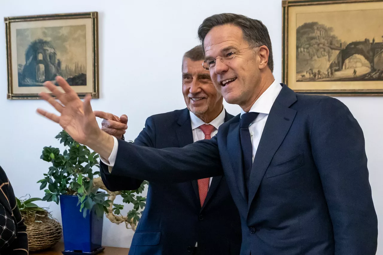 NATO Secretary General Mark Rutte meets with Andrej Babiš, Prime Minister of Czechia