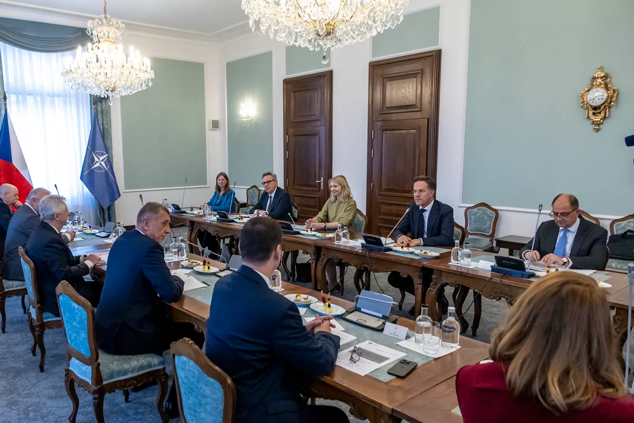NATO Secretary General Mark Rutte meets with Andrej Babiš, Prime Minister of Czechia
