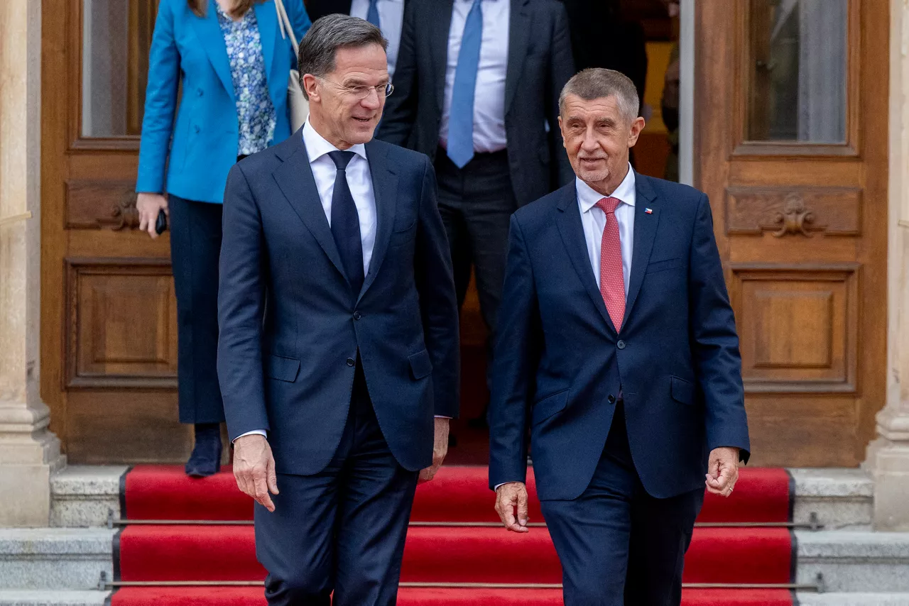 NATO Secretary General Mark Rutte meets with Andrej Babiš, Prime Minister of Czechia