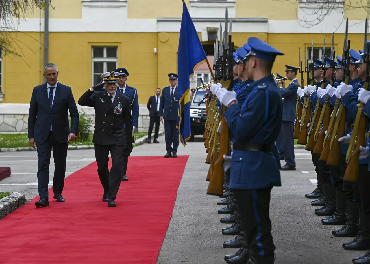 Chair of the Military Committee Admiral Giuseppe Cavo Dragone visits Bosnia and Herzegovina