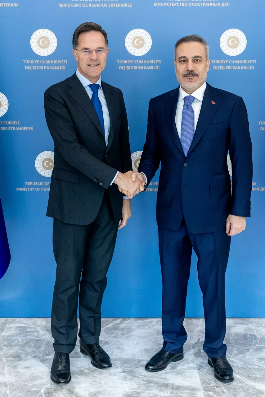 NATO Secretary General Mark Rutte meets with Hakan Fidan, Minister of Foreign Affairs of Türkiye