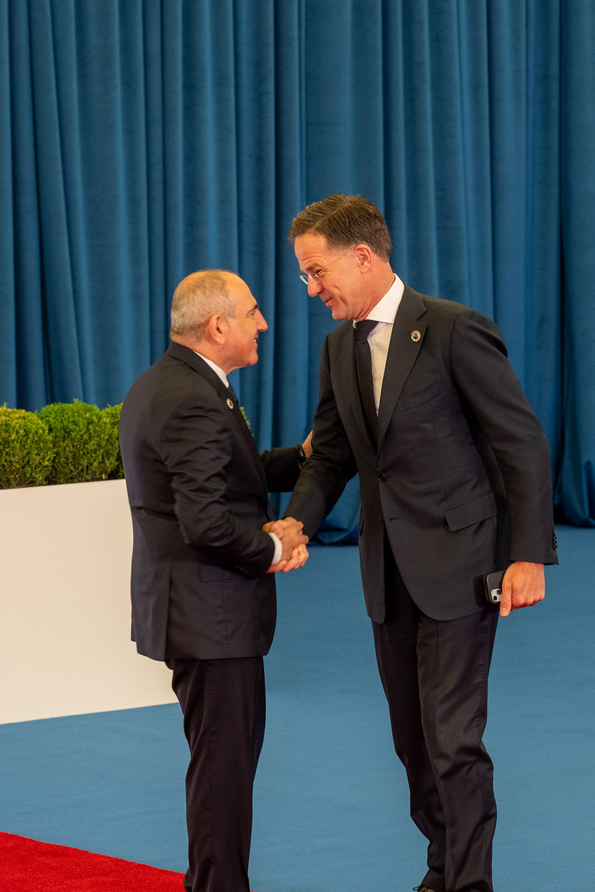 NATO Secretary General Mark Rutte with Nikol Pashinyan, Prime Minister of Armenia