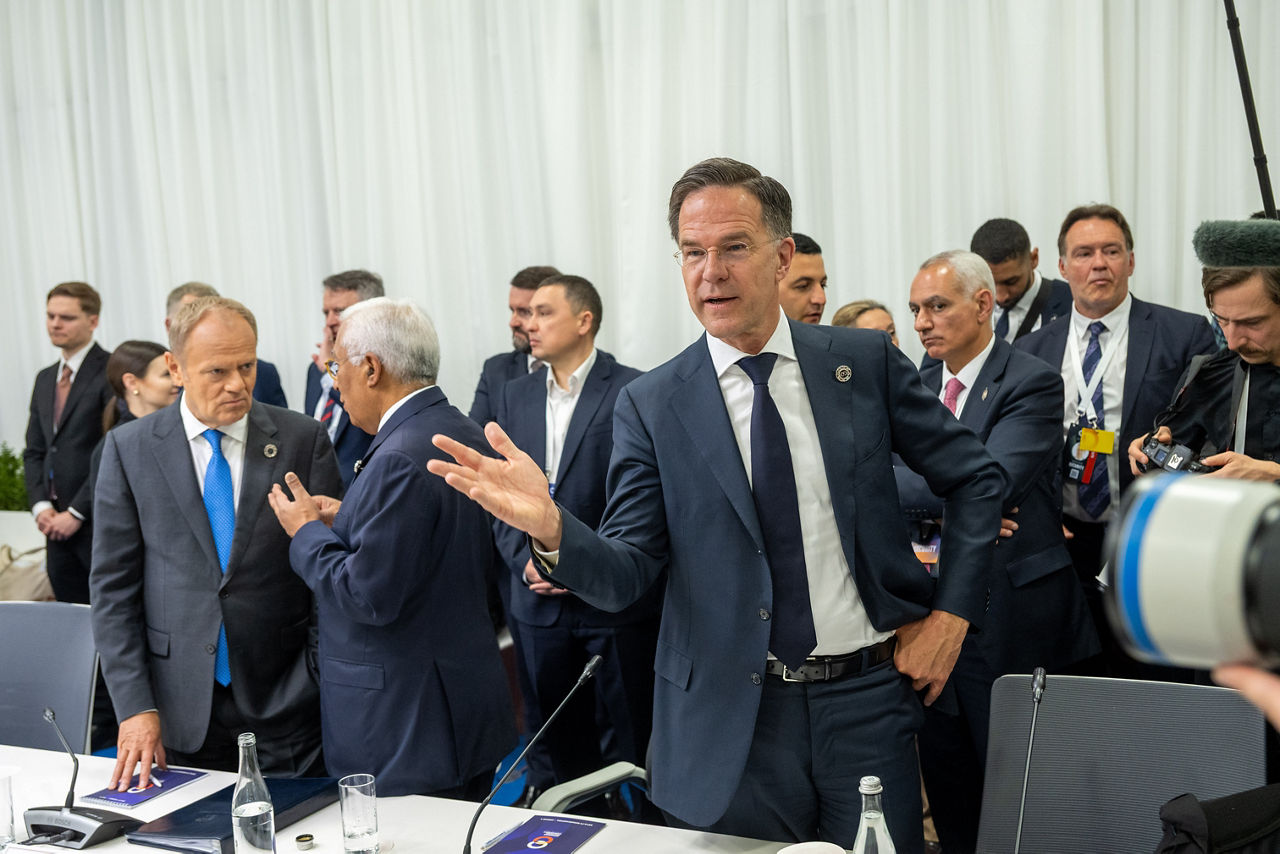 NATO Secretary General Mark Rutte participates in the 8th meeting of the European Political Community
