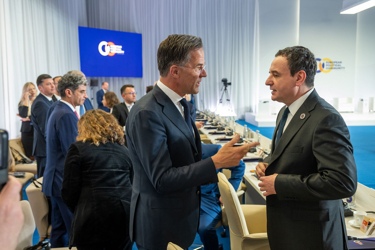NATO Secretary General Mark Rutte with Albin Kurti