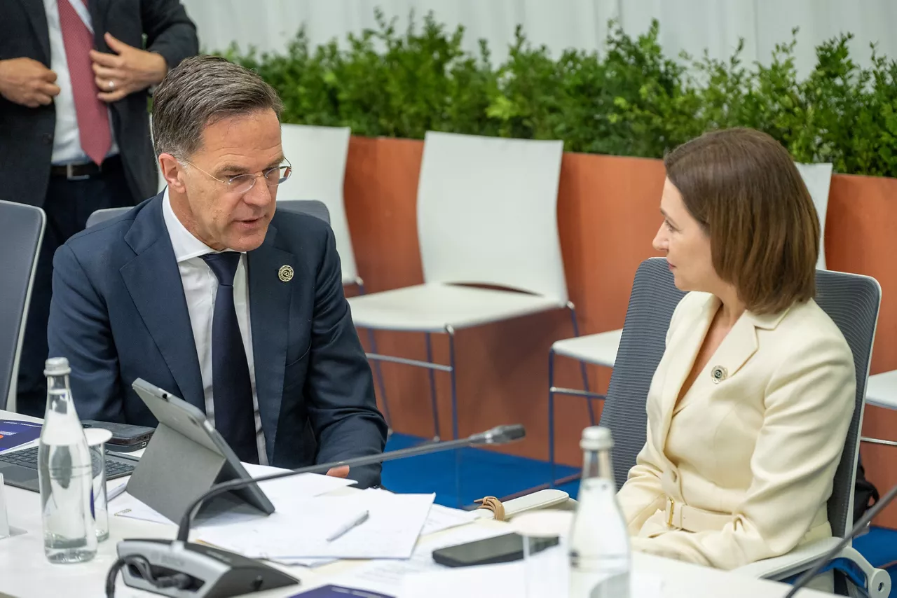NATO Secretary General Mark Rutte meets with Maia Sandu, President of Moldova