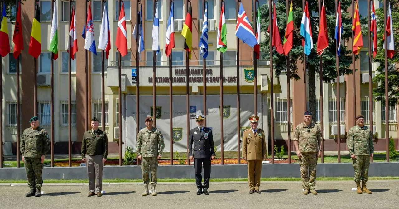 Family Photo at the Multinational Division South-East Headquarters (HQ MND-SE).