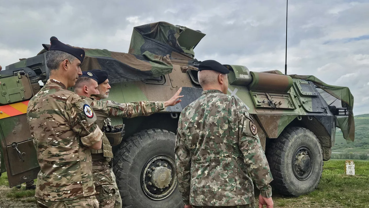 The Chair of the NATO Military Committee, Admiral Giuseppe Cavo Dragone visiting NATO Forward Land Forces Battle Group (FLF BG), Cincu Training Area.