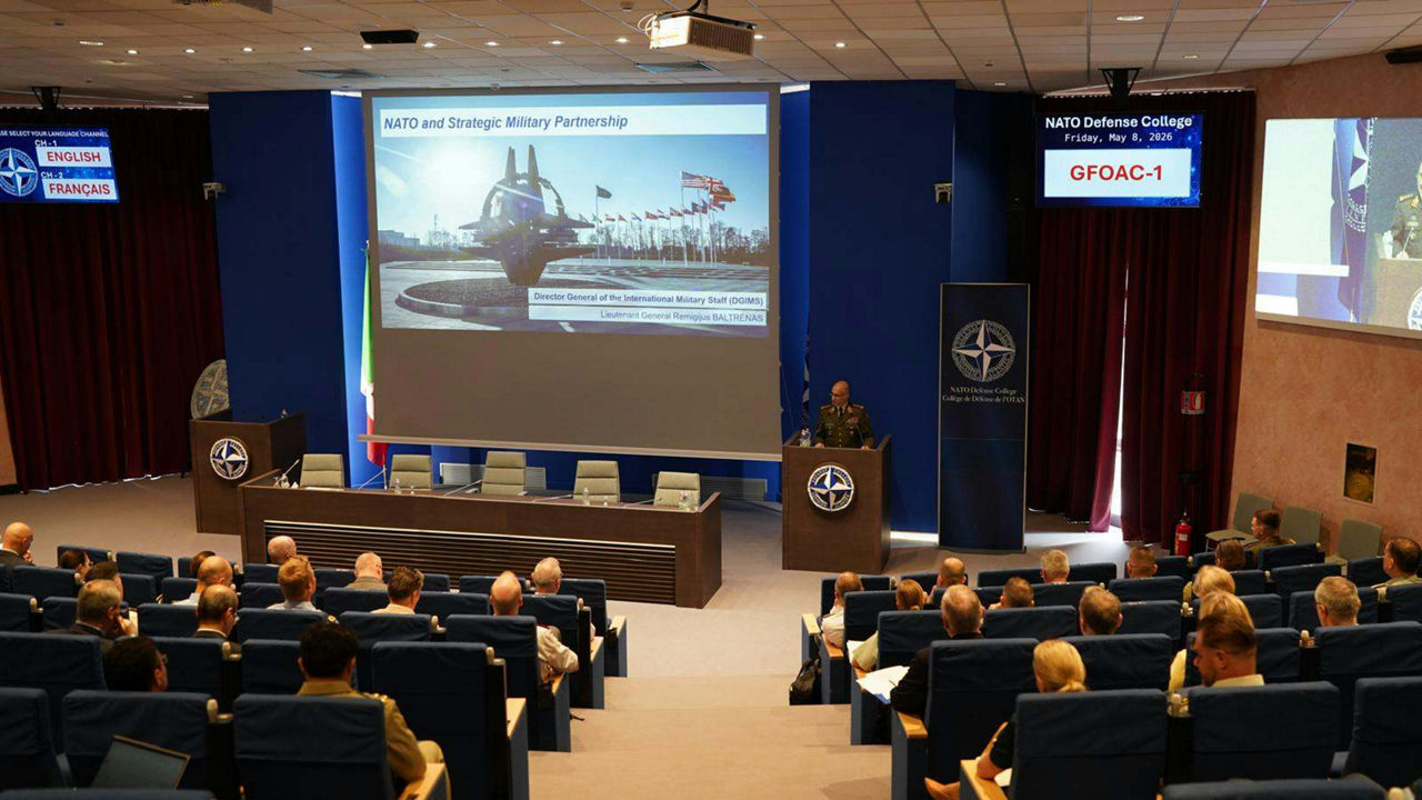 Lieutenant General Remigijus Baltrėnas, DGIMS, Generals, Flag Officers and Ambassadors Course (GFOAC) at the NATO Defence College, in Rome