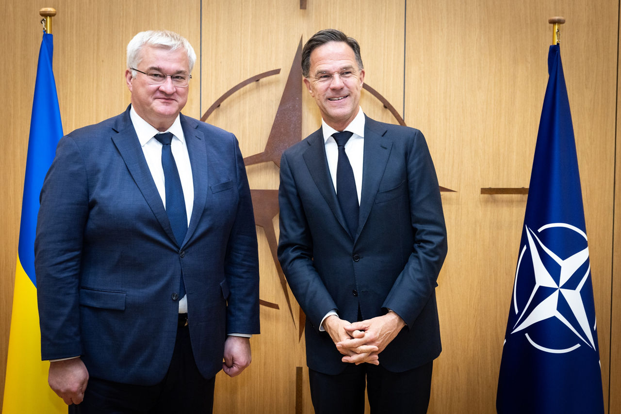 NATO Secretary General Mark Rutte meets with Andrii Sybiha, Minister of Foreign Affairs of Ukraine

