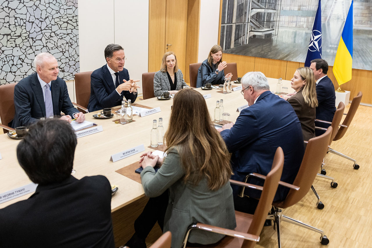 NATO Secretary General Mark Rutte meets with Andrii Sybiha, Minister of Foreign Affairs of Ukraine
