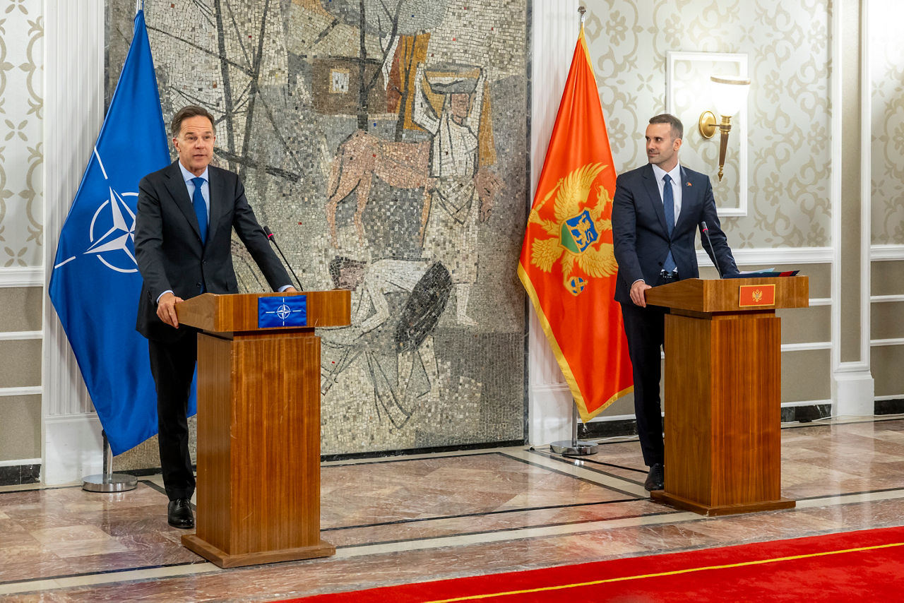 Joint press conference by NATO Secretary General Mark Rutte with Milojko Spajić, Prime Minister of Montenegro