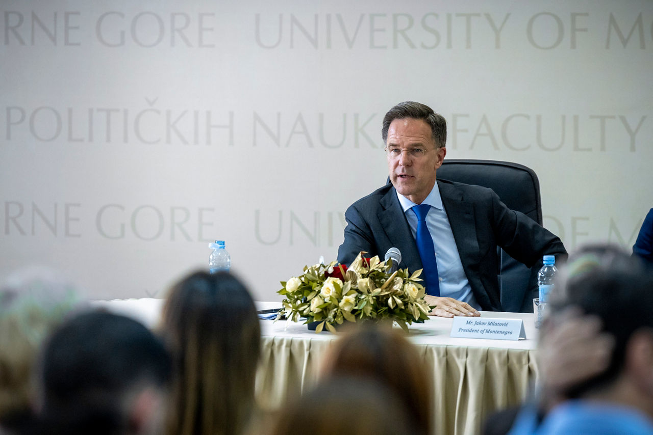 NATO Secretary General Mark Rutte meets with Jakov Milatović, President of Montenegro