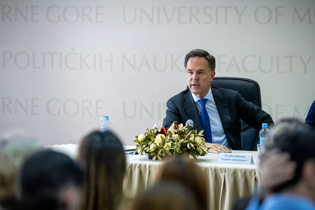 NATO Secretary General Mark Rutte meets with Jakov Milatović, President of Montenegro
