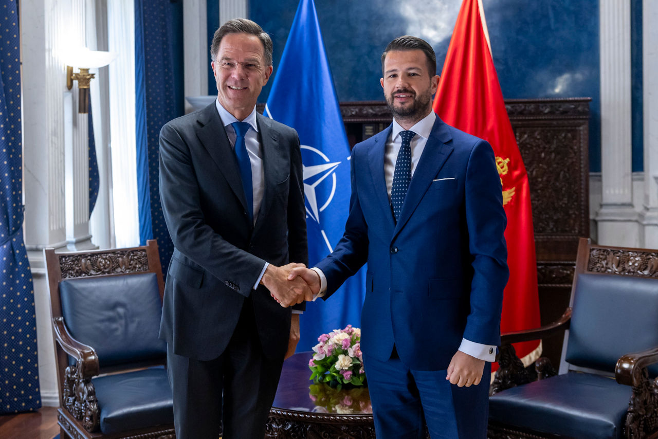 NATO Secretary General Mark Rutte meets with Jakov Milatović, President of Montenegro