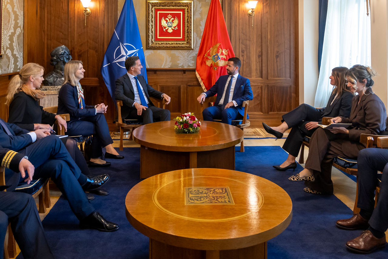 NATO Secretary General Mark Rutte meets with Jakov Milatović, President of Montenegro