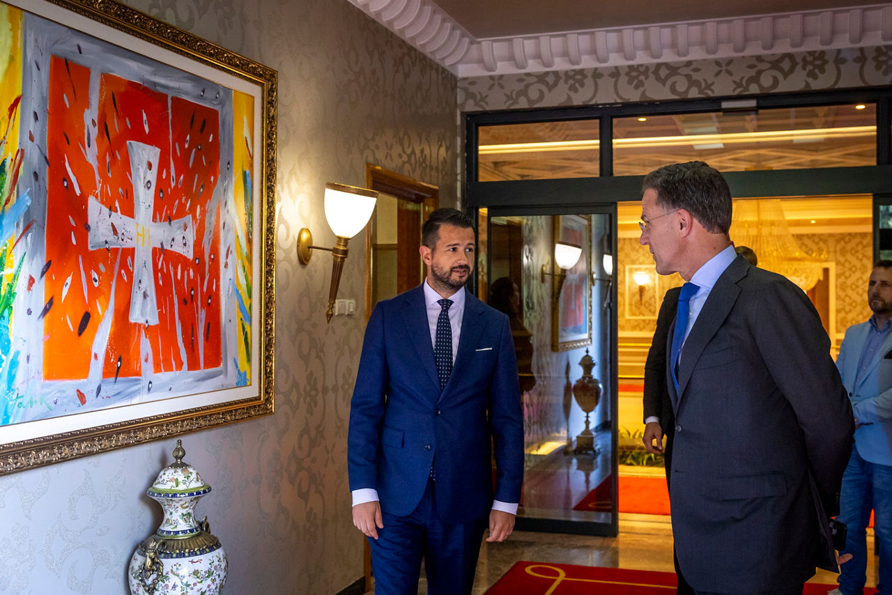 NATO Secretary General Mark Rutte meets with Jakov Milatović, President of Montenegro