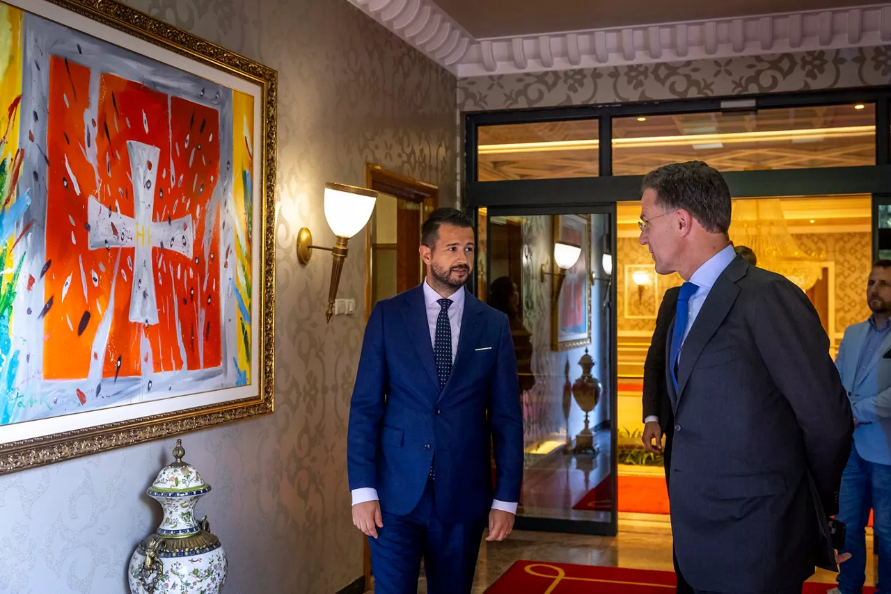 NATO Secretary General Mark Rutte meets with Jakov Milatović, President of Montenegro
