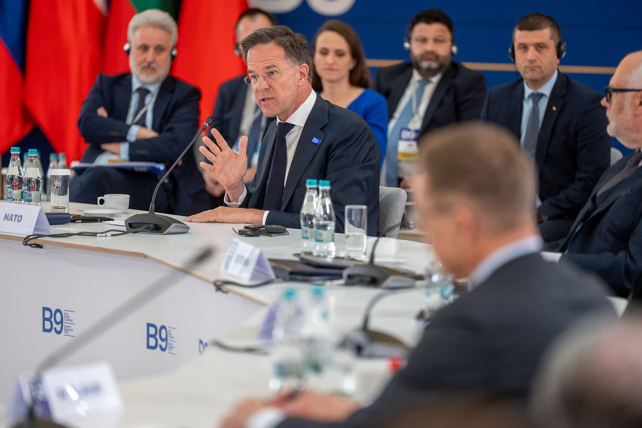 NATO Secretary General Mark Rutte at the B9 Summit