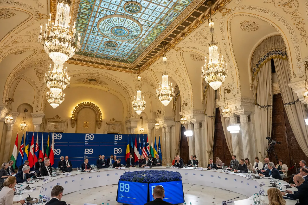 NATO Secretary General Mark Rutte attends the B9 Summit in Bucharest, Romania