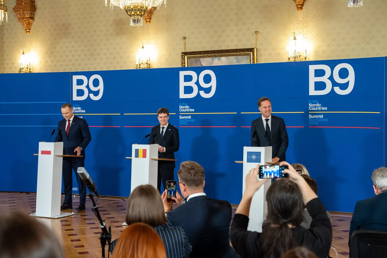 Joint press statements by the NATO Secretary General Mark Rutte with Nicușor Dan, President of Romania and Karol Nawrocki, President of Poland