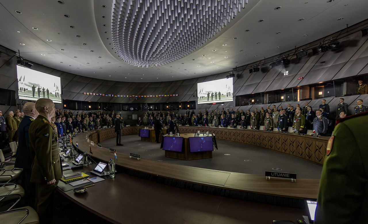 NATO Military Committee during the Act of Remembrance.