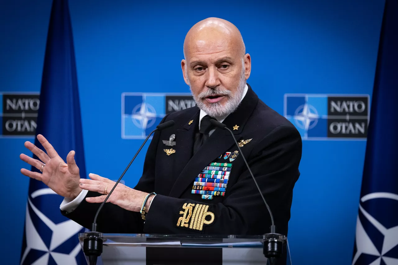 Chair of the NATO Military Committee (CMC) Admiral Giuseppe Cavo Dragone.