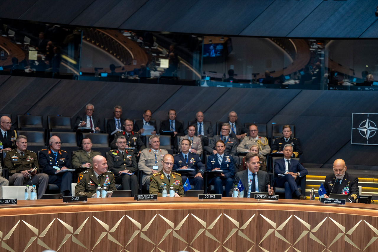 The NATO Military Committee in Chiefs of Defence Session (MCCS) with NATO Secretary General Mark Rutte