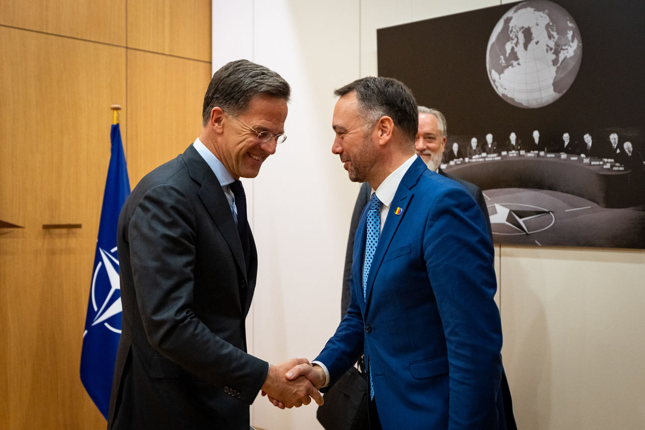 NATO Secretary General Mark Rutte meets with Maxime Prévot, Deputy Prime Minister and Minister of Foreign Affairs, European Affairs and Development Cooperation of Belgium