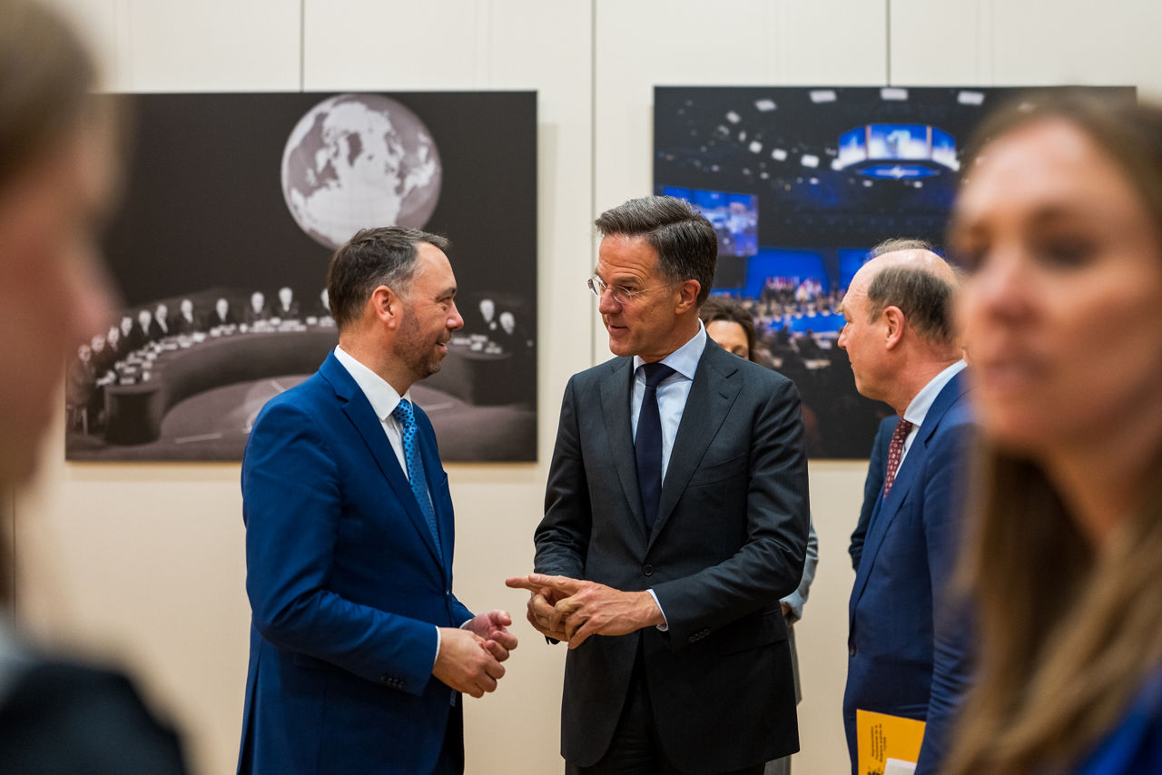 NATO Secretary General Mark Rutte meets with Maxime Prévot, Deputy Prime Minister and Minister of Foreign Affairs, European Affairs and Development Cooperation of Belgium