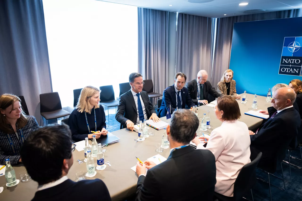 NATO Secretary General Mark Rutte meets with Maria Malmer Stenergard, Minister of Foreign Affairs of Sweden