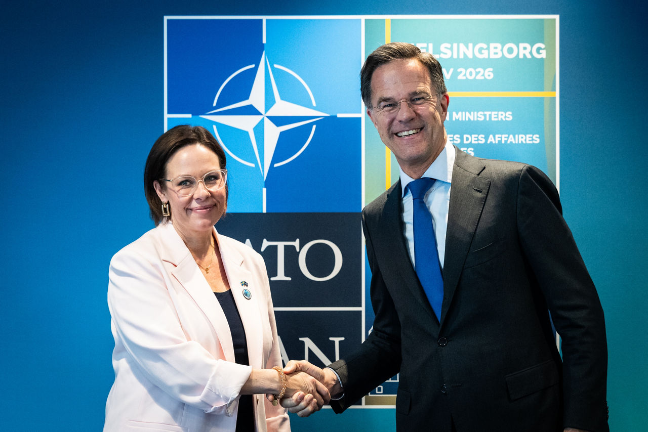 NATO Secretary General Mark Rutte meets with Maria Malmer Stenergard, Minister of Foreign Affairs of Sweden