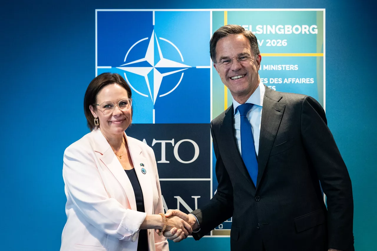NATO Secretary General Mark Rutte meets with Maria Malmer Stenergard, Minister of Foreign Affairs of Sweden