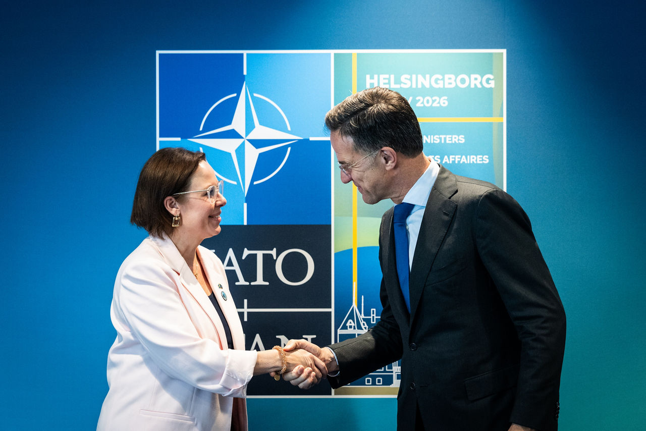 NATO Secretary General Mark Rutte meets with Maria Malmer Stenergard, Minister of Foreign Affairs of Sweden